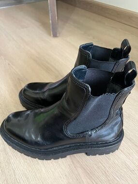 Black Chelsea Lug Boots  Sam Edelman